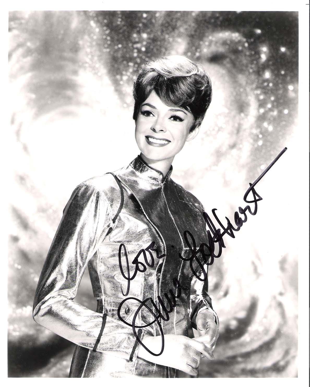 JUNE LOCKHART As MAUREEN ROBINSON In LOST In SPACE Signed 8x10 B W Photo