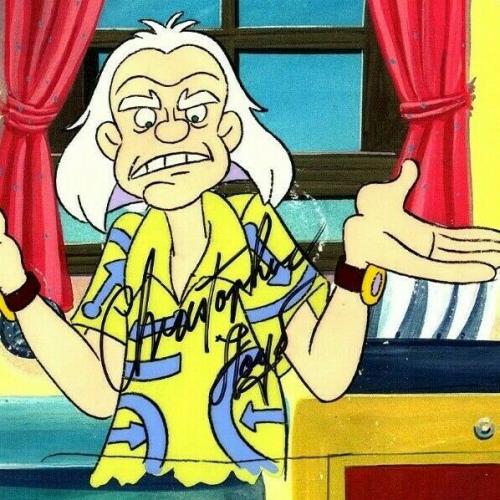 CHRISTOPHER LLOYD Signed "BACK TO THE FUTURE" Cartoon Animation Cel PSA/DNA