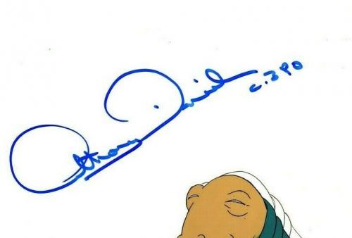 ANTHONY DANIELS Signed Star Wars "DROIDS" Cartoon Animation Cel BAS #Q93233
