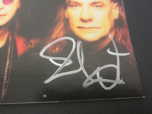 Ozzy Osbourne Black Sabbath band multi signed CD sleeve JSA FULL LETTER