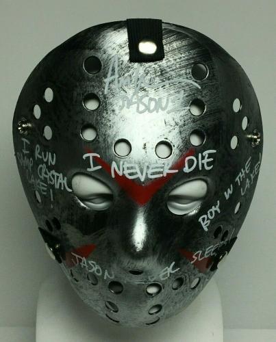 Ari Lehman Signed 'Friday The 13th' Mask "Jason Is Watching/I Never Die/+4" PSA