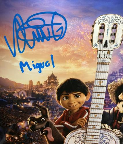 Anthony Gonzalez Signed Metallic 'Coco' 16x20 Photo "Miguel" PSA 8A59676