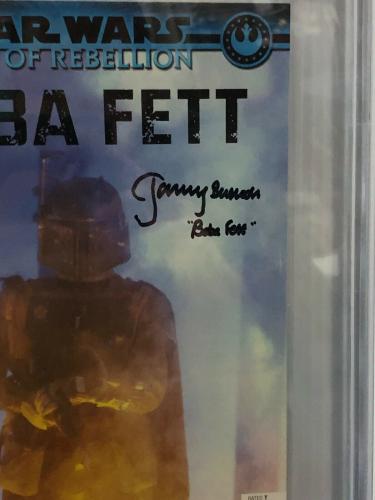 Jeremy Bulloch Signed Stars Wars Boba Fett Comic Book Beckett Slabbed 10