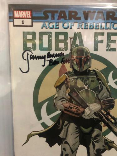 Jeremy Bulloch Signed Stars Wars Boba Fett Comic Book Beckett Slabbed 6