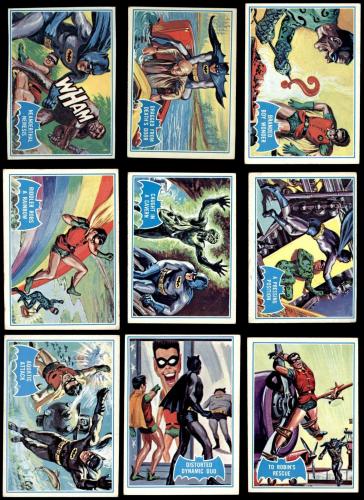 1966 Topps Batman Blue Bat Complete Set 5 - EX