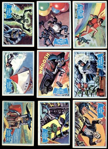 1966 Topps Batman Blue Bat Complete Set 4 - VG/EX