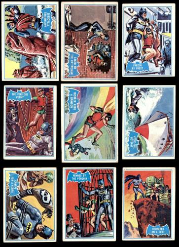 1966 Topps Batman Blue Bat Complete Set 3.5 - VG+