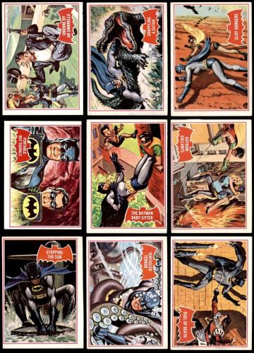 1966 Topps Batman Red Bat Complete Set 5 - EX