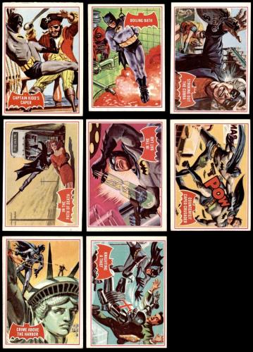 1966 Topps Batman Red Bat Near Complete Set 5 - EX