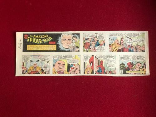 1977, SPIDER-MAN, (3) Sunday Comic Strips (Scarce / Vintage) Stan Lee
