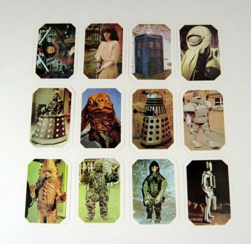 Lot of (10) 1976 Ty Phoo Doctor Who Trading Card Set (12) Nm/Mt