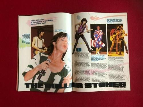 1984, Mick Jagger & The Rolling Stones Magazine (No Label) Scarce / Vintage