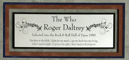 Vintage ROGER DALTREY (The Who) custom framed photo display-JSA