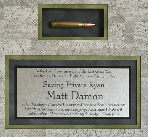 MATT DAMON (Saving Private Ryan) signed 8x10 deluxe custom framed display-JSA