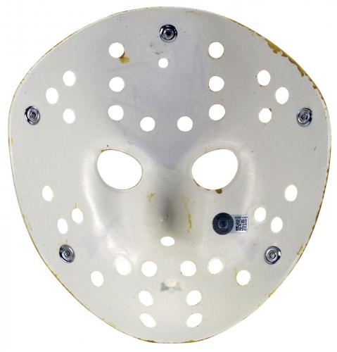 Ari Lehman Friday The 13th "Jason 1" Signed Yellow Jason Mask BAS Witnessed