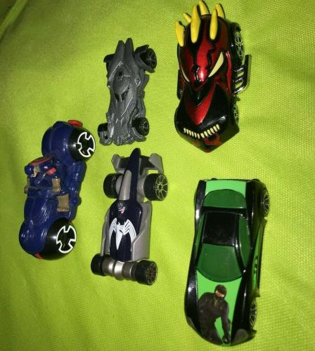 5pc Lot Marvel Dc Comics Hot Wheels Super Hero Car Lot Venom Batman Star Wars ++