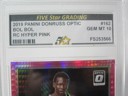 2019 Donruss Optic Bol Bol Rated Rookie #162 Pink Hyper Prizm Gem Mint 10 Nugget