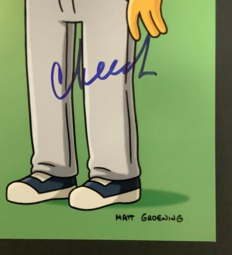 Cheech Marin & Tommy Chong Signed Photo 11x14 Simpsons Autograph Up in Smoke JSA