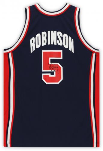 David Robinson USA Basketball Autographed Navy Mitchell and Ness 1992 Team USA Authentic Jersey