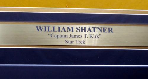 William Shatner Autographed Framed Star Trek Uniform Shirt JSA Stock #185077