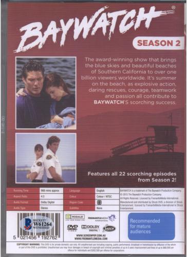 David Hasselhoff Baywatch Autographed Season 2 DVD Set