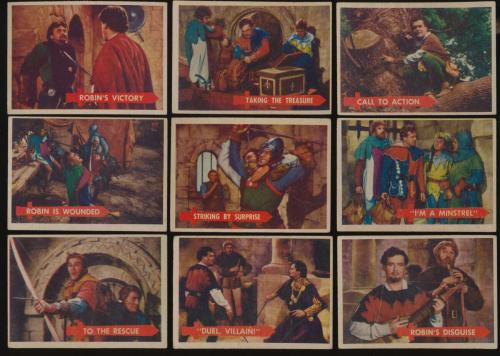 1957 Topps Robin Hood  VGEX avg complete set of 50 cards low/mid grade 60250 Graded