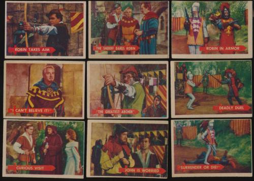 1957 Topps Robin Hood  VGEX avg complete set of 50 cards low/mid grade 60250 Graded