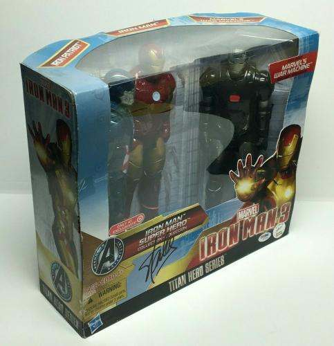Stan Lee Signed Marvel Iron Man 3 Titan Hero Series Action Figure Set PSA Y17965