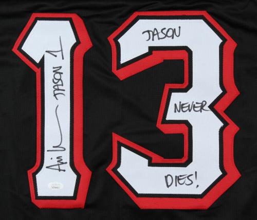Ari Lehman Autographed Jason Voorhees Jersey (friday The 13th) - Jsa Coa!