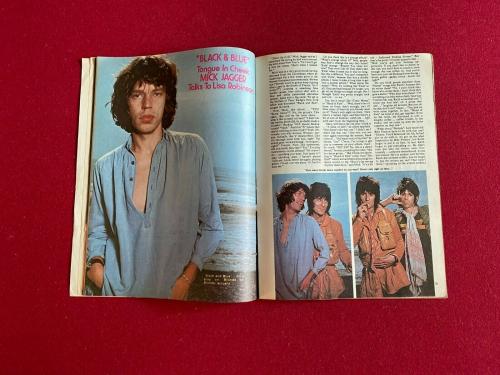 1976, Mick Jagger, "HIT PARADER" Magazine (No Label) Scarce / Vintage