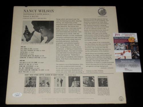 Nancy Wilson Autographed Vinyl Record Album (yesterday's Love Songs) - Jsa Coa!