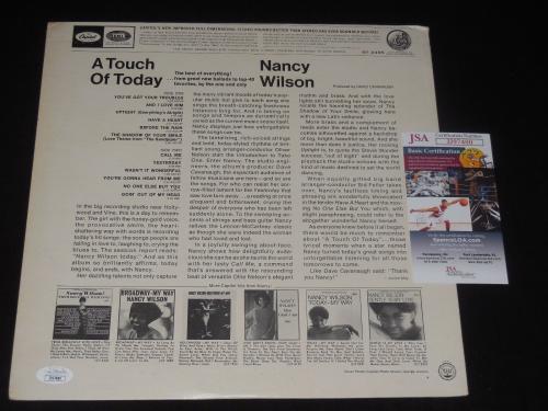 Nancy Wilson Autographed Vinyl Record Album (a Touch Of Today) - Jsa Coa!
