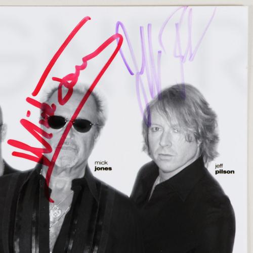 Foreigner Signed Photo (5) Mick Jones, Jason Bonham etc. 8×10 – COA JSA