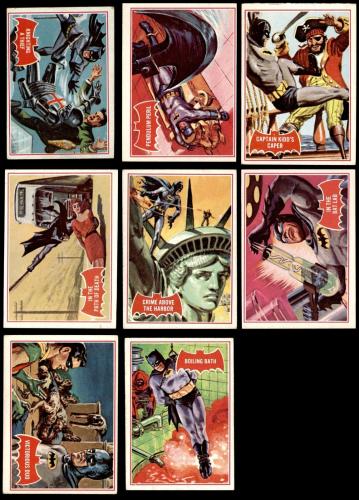1966 Topps Batman Red Bat Near Complete Set 6 - EX/MT