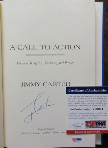 President Jimmy Carter Signed Book - A Call To Action - PSA DNA