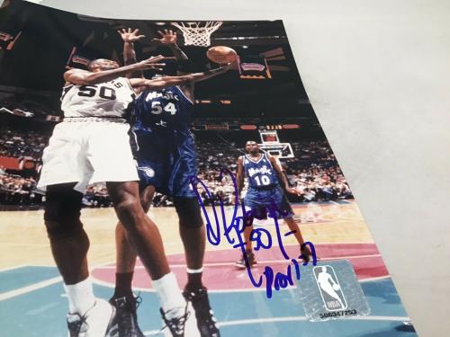 David Robinson Signed San Antonio Spurs 8x10 Photo Autograph Beckett BAS COA 1A