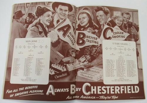 1947 Raisin Bowl Program San Jose State v Utah State Ex+ 68860