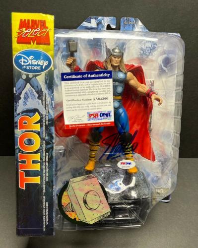 Stan Lee Signed  Marvel Thor Action Figure PSA 5A03360