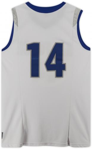 Air Force Falcons Team-Issued #14 White Jersey with Blue Collar from the Basketball Program - Size XL