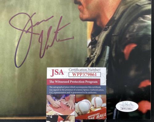 Jesse Ventura Signed Photo 8x10 Predator WWF Autograph Arnold Schwarzenegger JSA