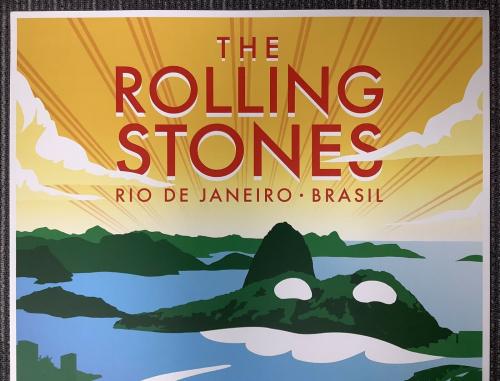 Rolling Stones Concert Poster Brazil Water America Latina Ole Tour Mick Jagger 3