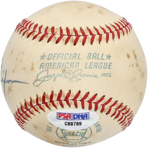 President Richard Nixon Autographed Official American League Baseball - PSA 6.5