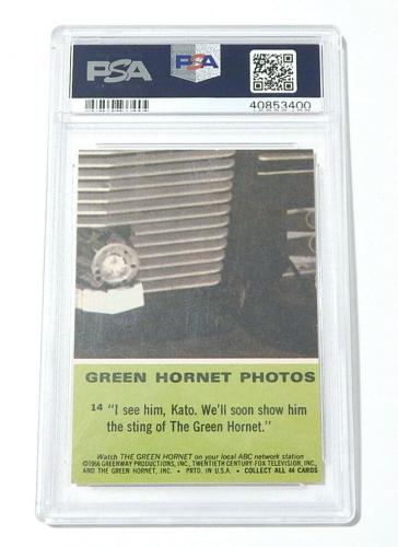 1966 Donruss Green Hornet "I See Him, Kato" #14 PSA 8