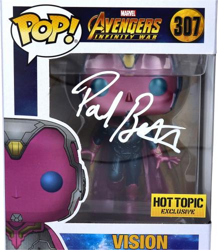 Paul Bettany Marvel Autographed Vision #307 Funko Pop!