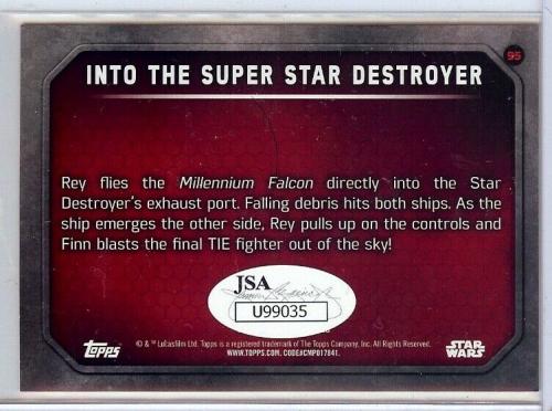 J.J. Abrams Signed Autographed Topps Card Star Wars: Force Awakens JSA U99035
