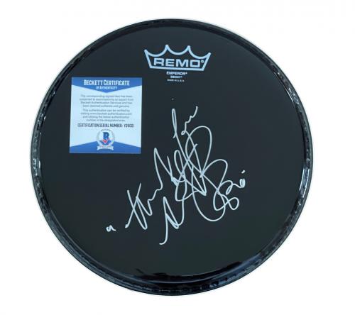 Charlie Watts Signed Autograph "the Rolling Stones" Drumhead Beckett Bas Coa 2