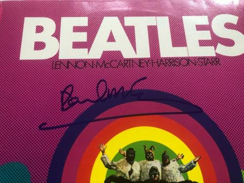 PAUL McCARTNEY Signed BEATLES' MAGICAL MYSTERY TOUR LP ALBUM COVER w/ BAS LOA