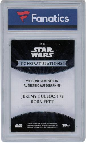 Jeremy Bulloch Star Wars Autographed 2020 Topps Chrome Refractor #CA-JB #21/50 Card - Topps