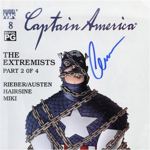 Chris Evans Captain America Autographed Captain America #8 Comic Book - CGC Graded 9.4