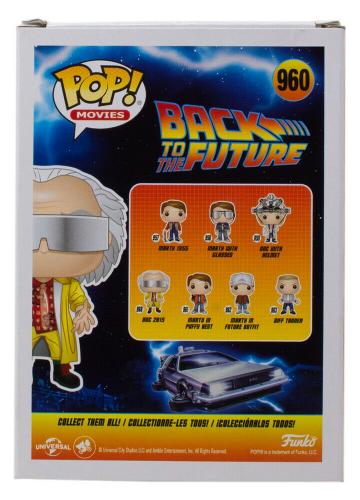 Christopher Lloyd Signed Doc 2015 Back To The Future Funko Pop Figurine #960 JSA